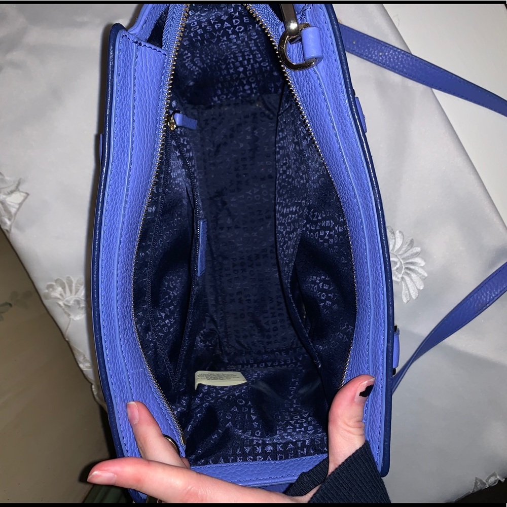 Kate Spade Periwinkle Leather Satchel Shoulder Bag - Picture 4 of 4